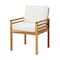 Alaterre Furniture Okemo Acacia Outdoor Dining Chair with Cushion ANOK02ANO - alternate 1